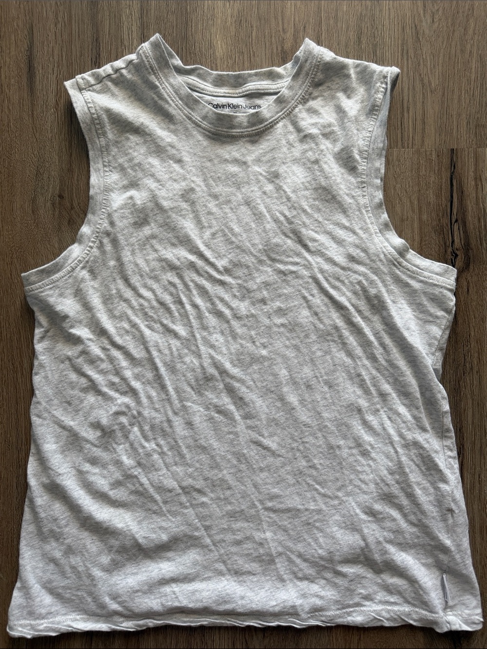 Calvin Klein Jeans Heather Gray Sleeveless Muscle Tee
